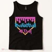 Baseball All Day Drip Home Plate Ice Cream Tank Top thumb 2