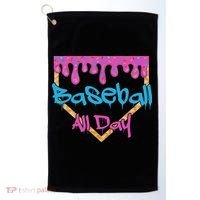 Baseball All Day Drip Home Plate Ice Cream Golf Towel thumb 0