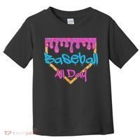 Baseball All Day Drip Home Plate Ice Cream Toddler T-Shirt thumb 0