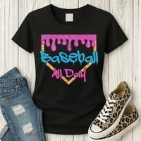 Baseball All Day Drip Home Plate Ice Cream Women's T-Shirt thumb 3
