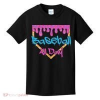 Baseball All Day Drip Home Plate Ice Cream Kids T-Shirt thumb 0
