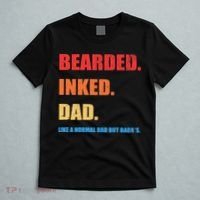 Bada*s Dad Inked Bearded Like A Normal Dad T-Shirt thumb 5