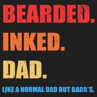 Bada*s Dad Inked Bearded Like A Normal Dad Hat thumb 2