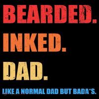 Bada*s Dad Inked Bearded Like A Normal Dad Tote Bag thumb 4