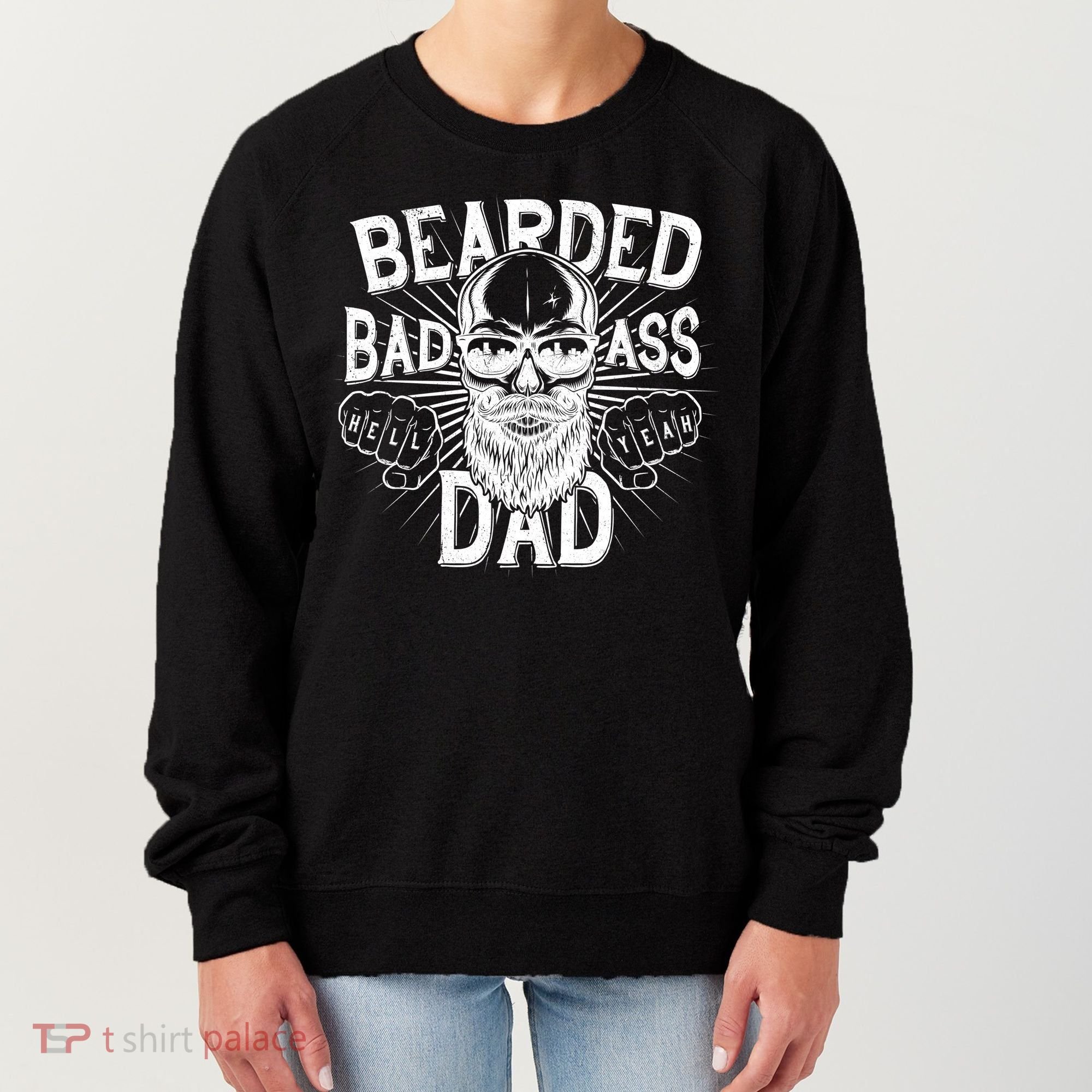 Badass Bearded Dad Women's Sweatshirt