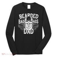 Badass Bearded Dad Long Sleeve Shirt thumb 0