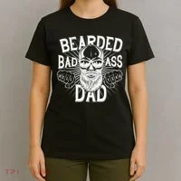 Badass Bearded Dad T-Shirt thumb 4