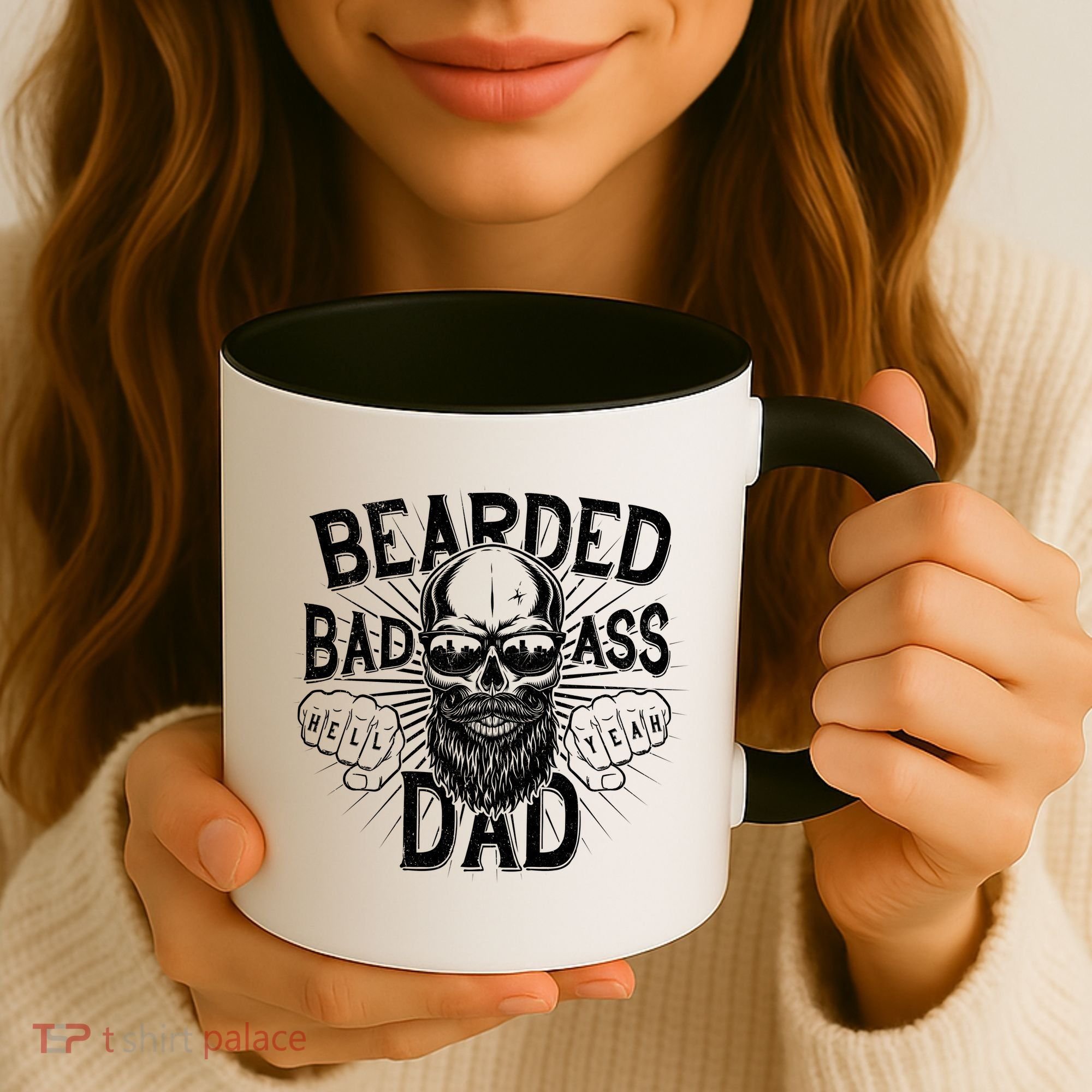 Badass Bearded Dad Coffee Mug
