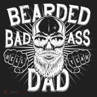 Badass Bearded Dad Beanie thumb 2