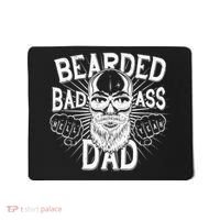 Badass Bearded Dad Mousepad thumb 0