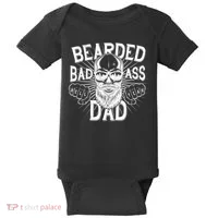 Badass Bearded Dad Baby Bodysuit thumb 0