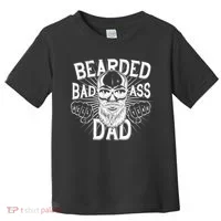 Badass Bearded Dad Toddler T-Shirt thumb 0