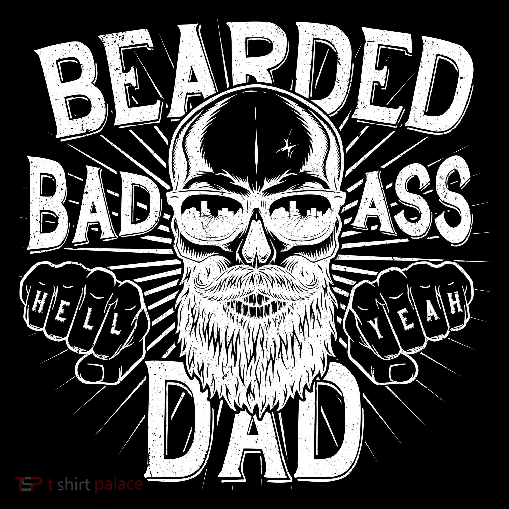 Badass Bearded Dad Women's Long Sleeve Shirt