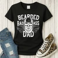 Badass Bearded Dad Women's T-Shirt thumb 3