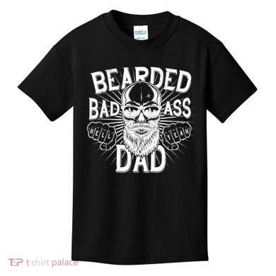Badass Bearded Dad Kids T-Shirt