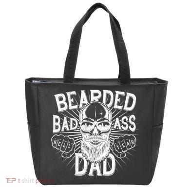 Badass Bearded Dad Tote Bag