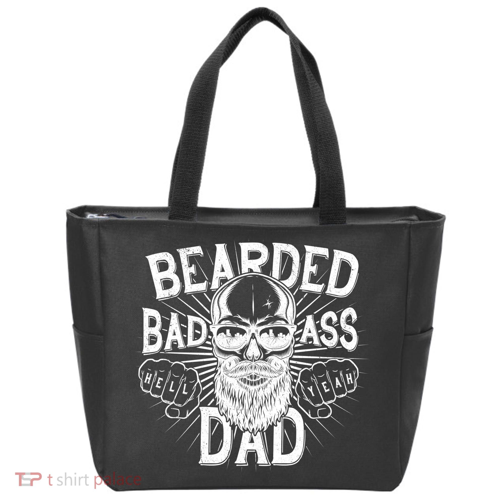 Badass Bearded Dad Tote Bag