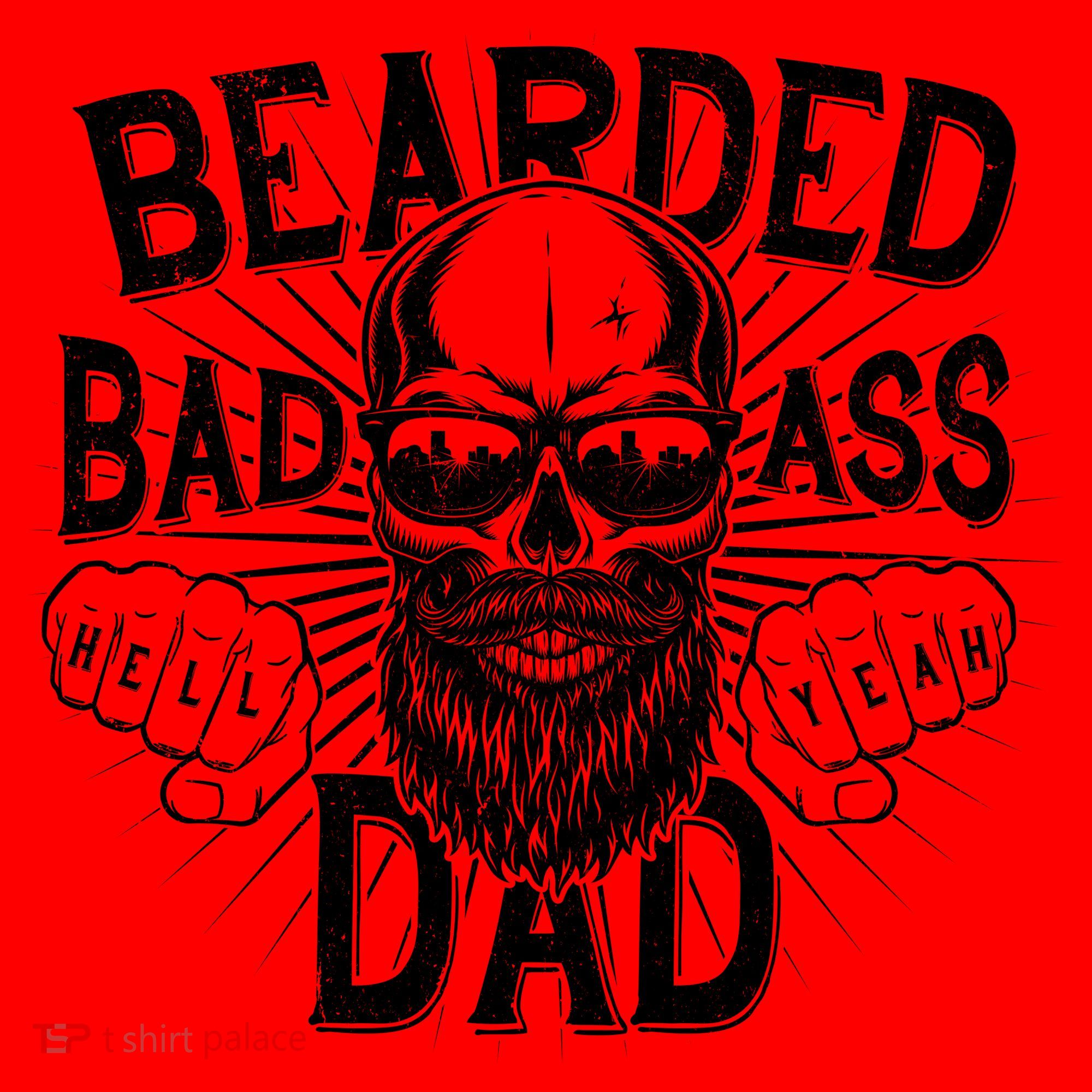 Badass Bearded Dad Santa Hat