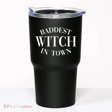 Baddest Witch In Town Funny Halloween Tumbler