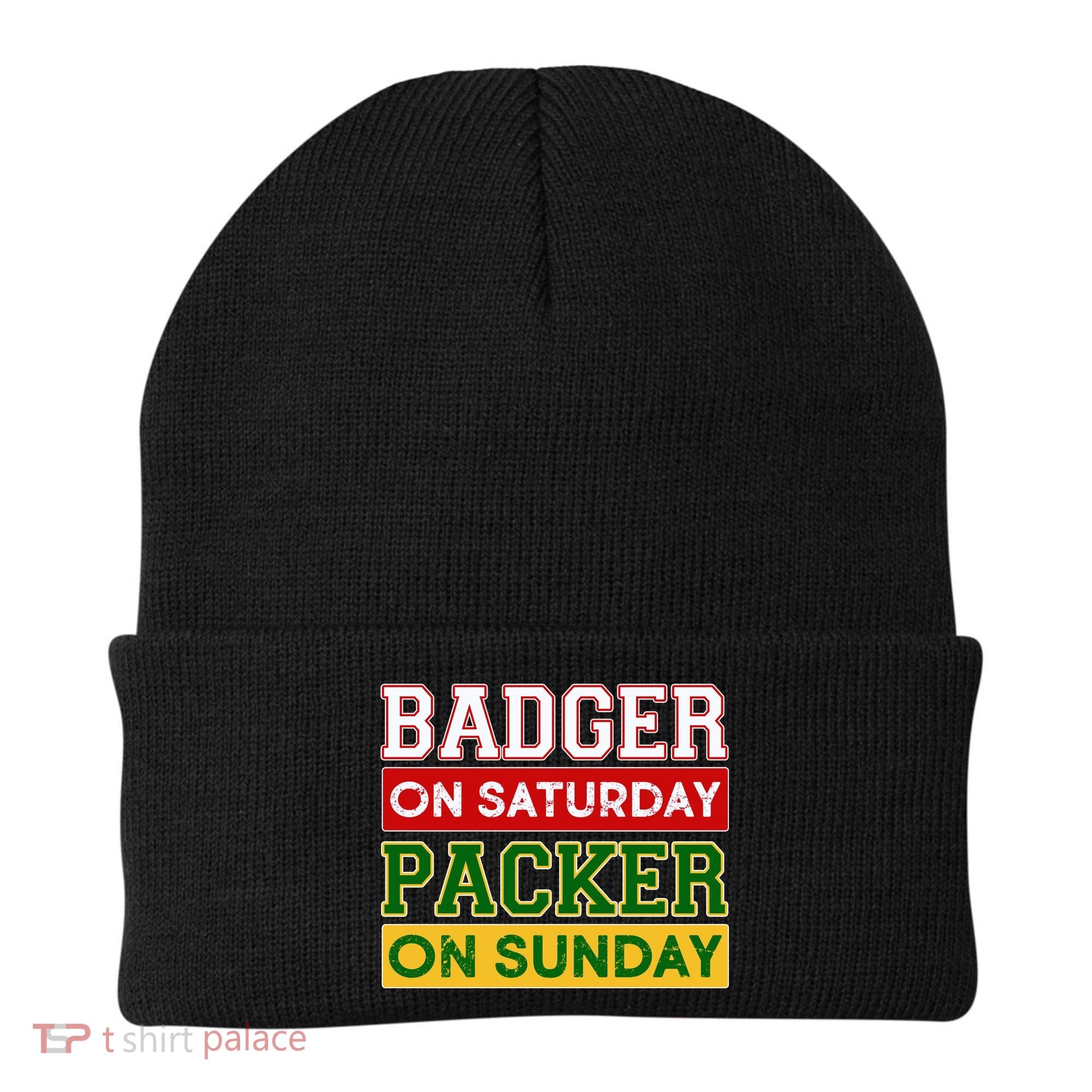 Badger On Saturday Packer On Sunday Beanie