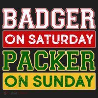 Badger On Saturday Packer On Sunday Beanie thumb 2