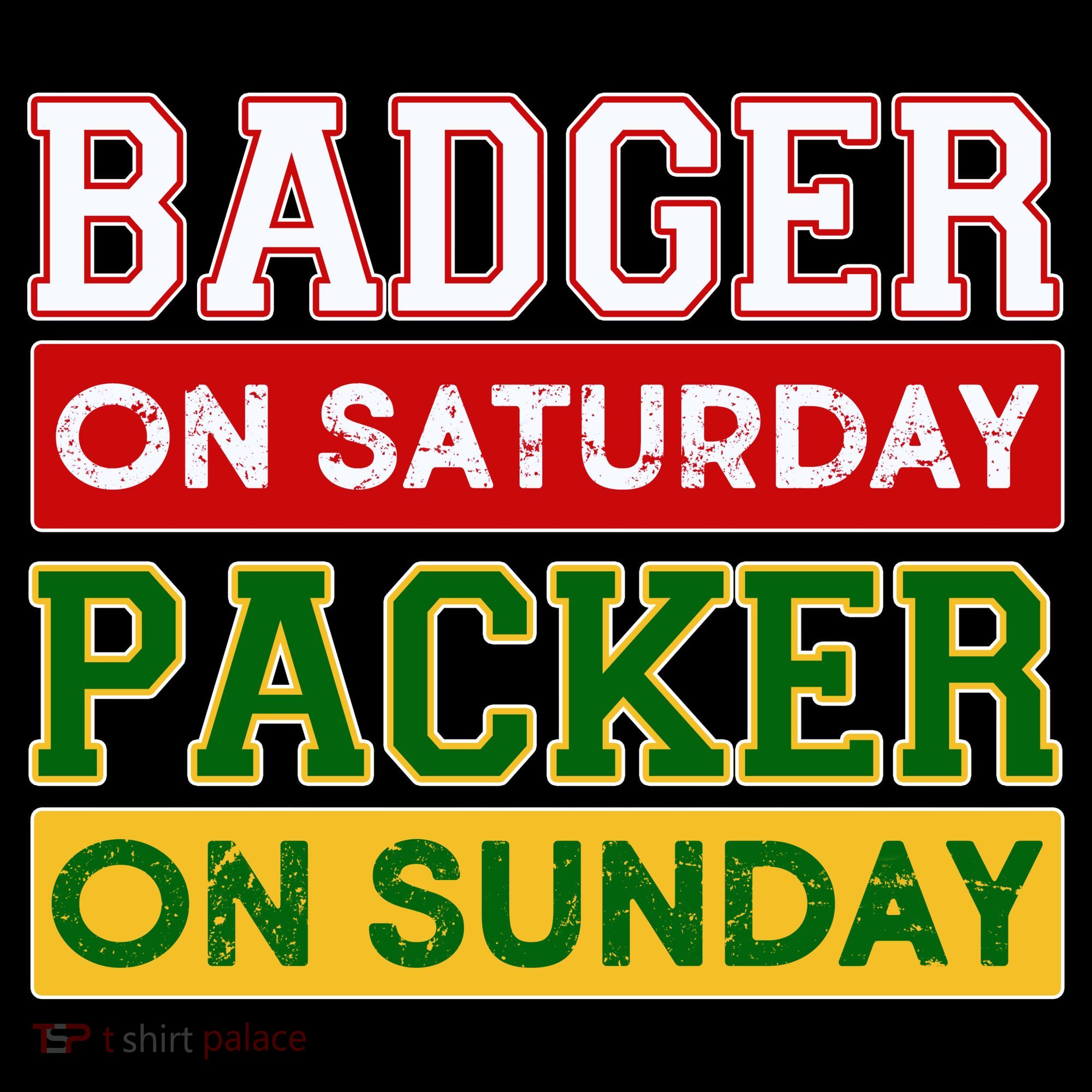 Badger On Saturday Packer On Sunday Ornament
