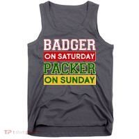 Badger On Saturday Packer On Sunday Tank Top thumb 0