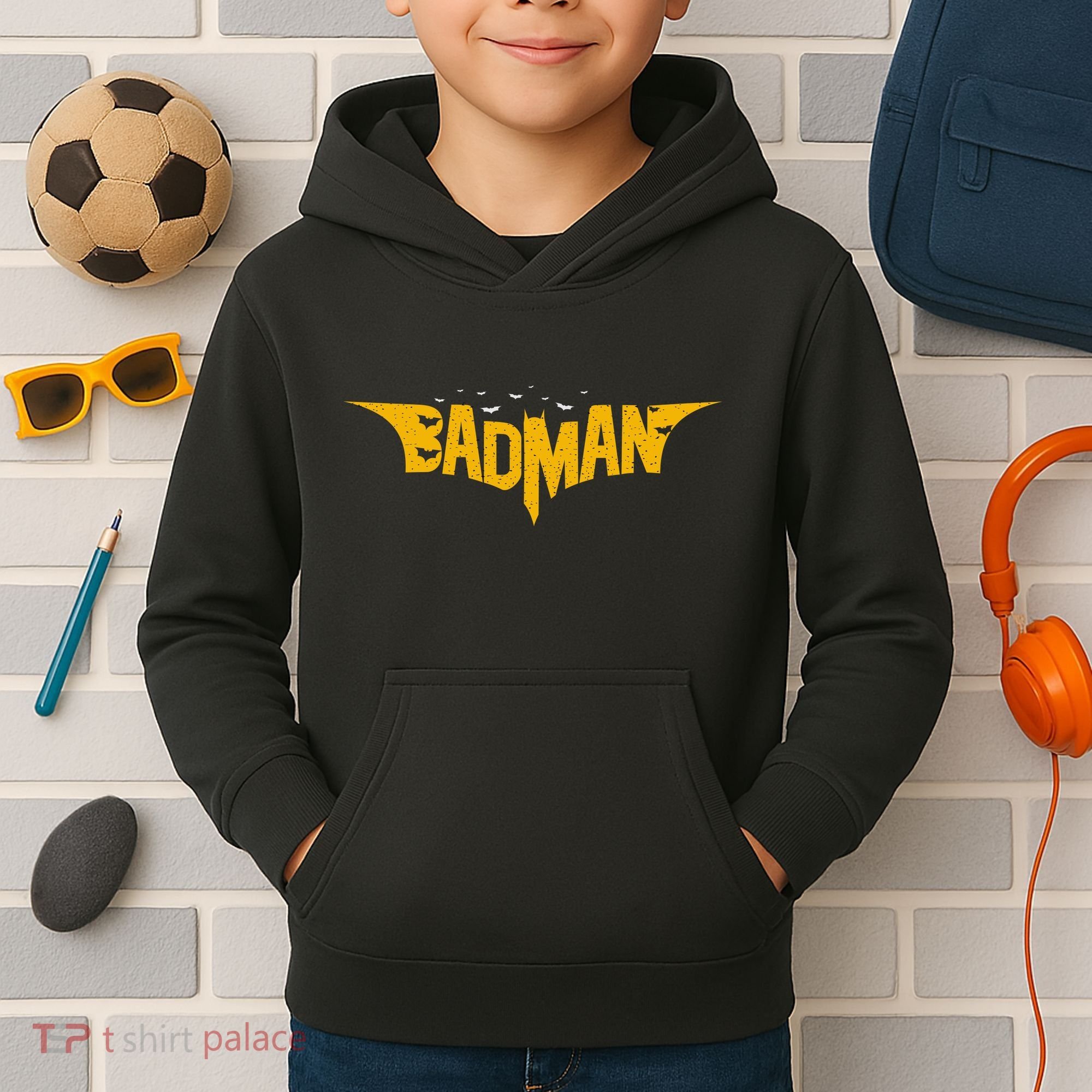 Badman Super Hero Kids Hoodie