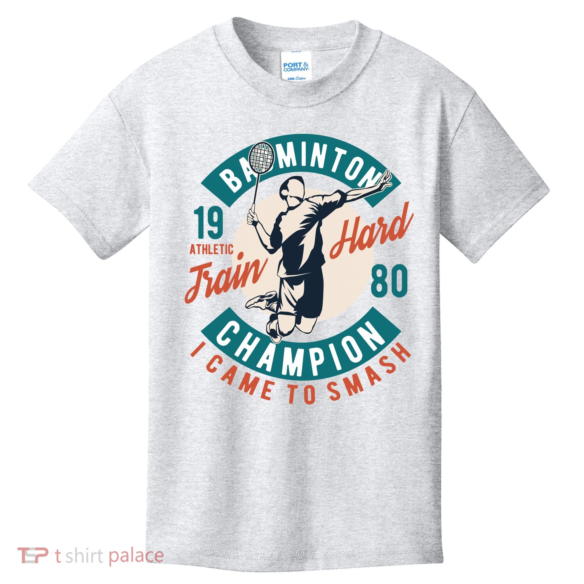 Badminton Champion Train Hard Kids T-Shirt