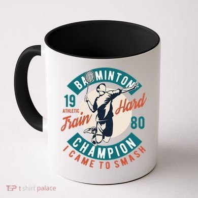 Badminton Champion Train Hard Coffee Mug