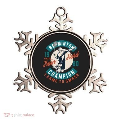 Badminton Champion Train Hard Ornament