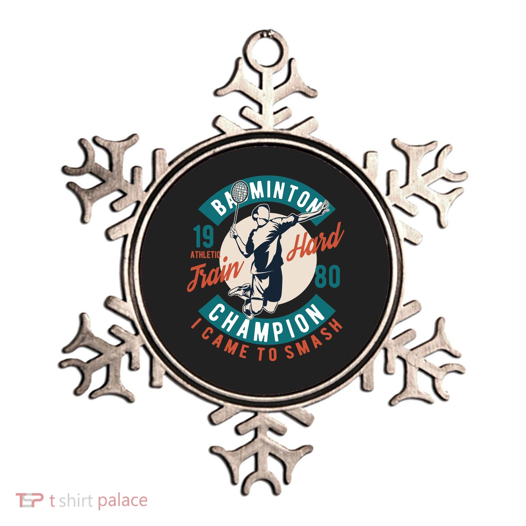 Badminton Champion Train Hard Ornament
