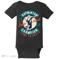 Badminton Champion Train Hard Baby Bodysuit thumb 0