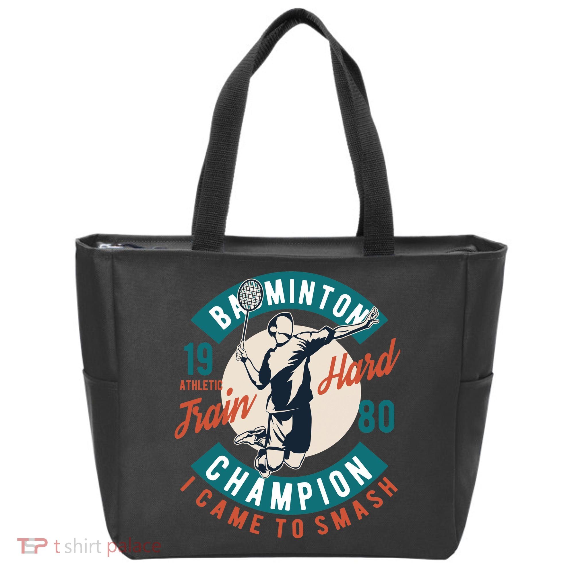 Badminton Champion Train Hard Tote Bag