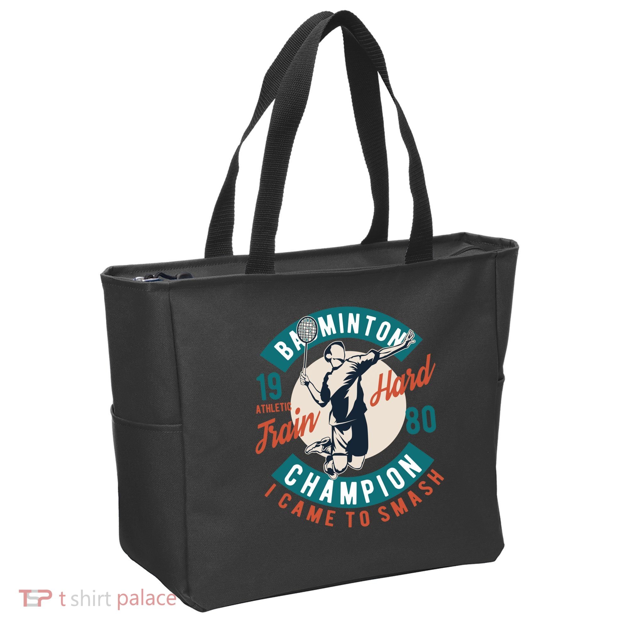 Badminton Champion Train Hard Tote Bag