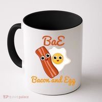 Bae Bacon And Eggs Funny Best Friends Coffee Mug thumb 0