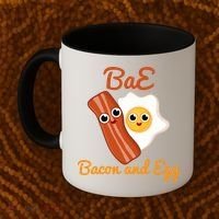 Bae Bacon And Eggs Funny Best Friends Coffee Mug thumb 2