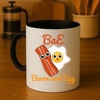 Bae Bacon And Eggs Funny Best Friends Coffee Mug thumb 4