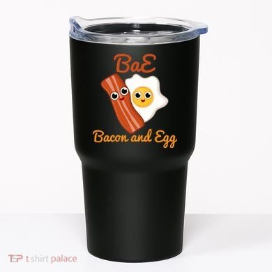 Bae Bacon And Eggs Funny Best Friends Tumbler