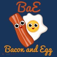 Bae Bacon And Eggs Funny Best Friends Long Sleeve Shirt thumb 2
