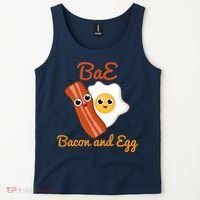 Bae Bacon And Eggs Funny Best Friends Tank Top thumb 2