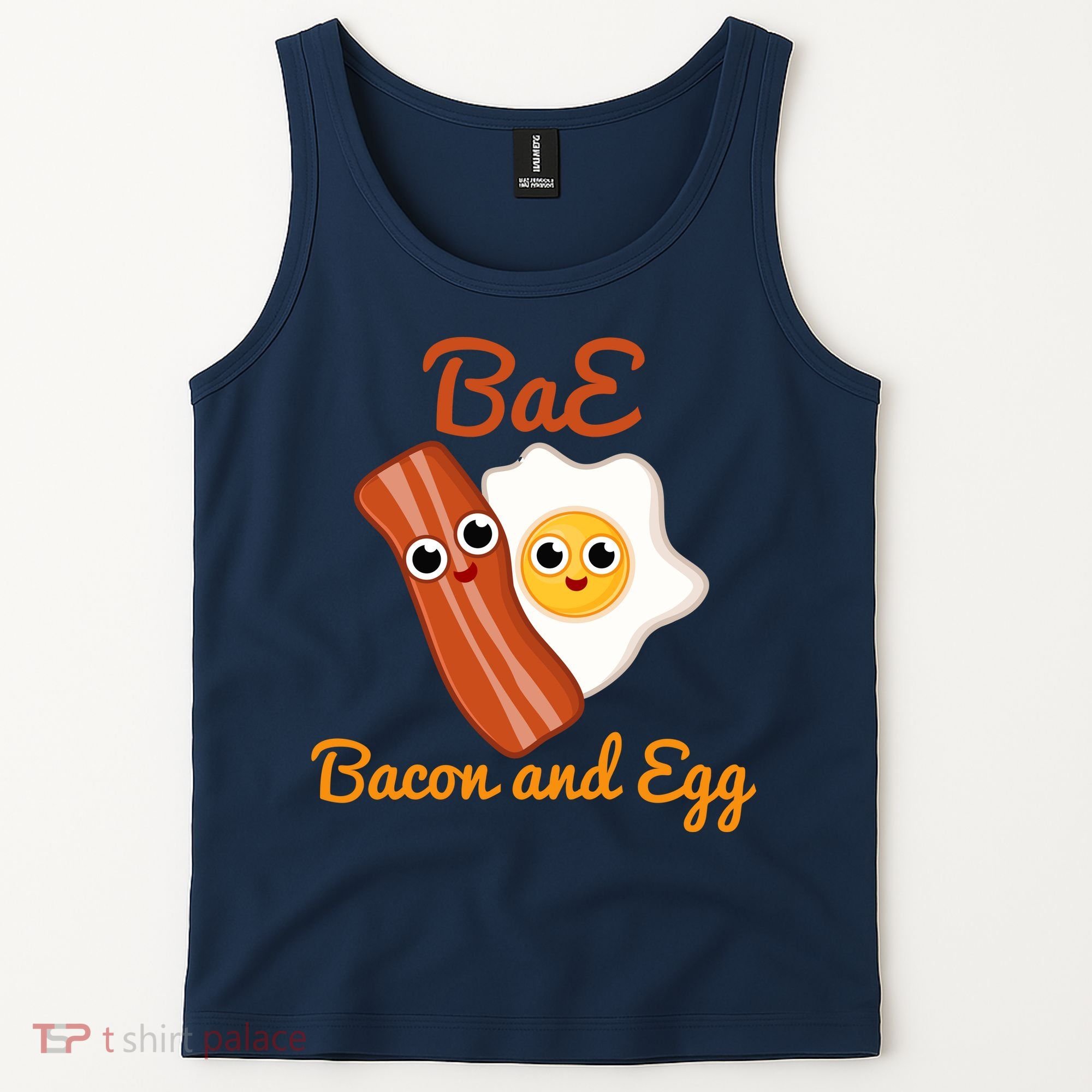 Bae Bacon And Eggs Funny Best Friends Tank Top