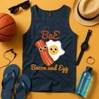 Bae Bacon And Eggs Funny Best Friends Tank Top thumb 4