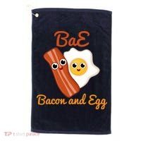 Bae Bacon And Eggs Funny Best Friends Golf Towel thumb 0