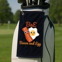 Bae Bacon And Eggs Funny Best Friends Golf Towel thumb 2