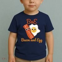 Bae Bacon And Eggs Funny Best Friends Toddler T-Shirt thumb 2