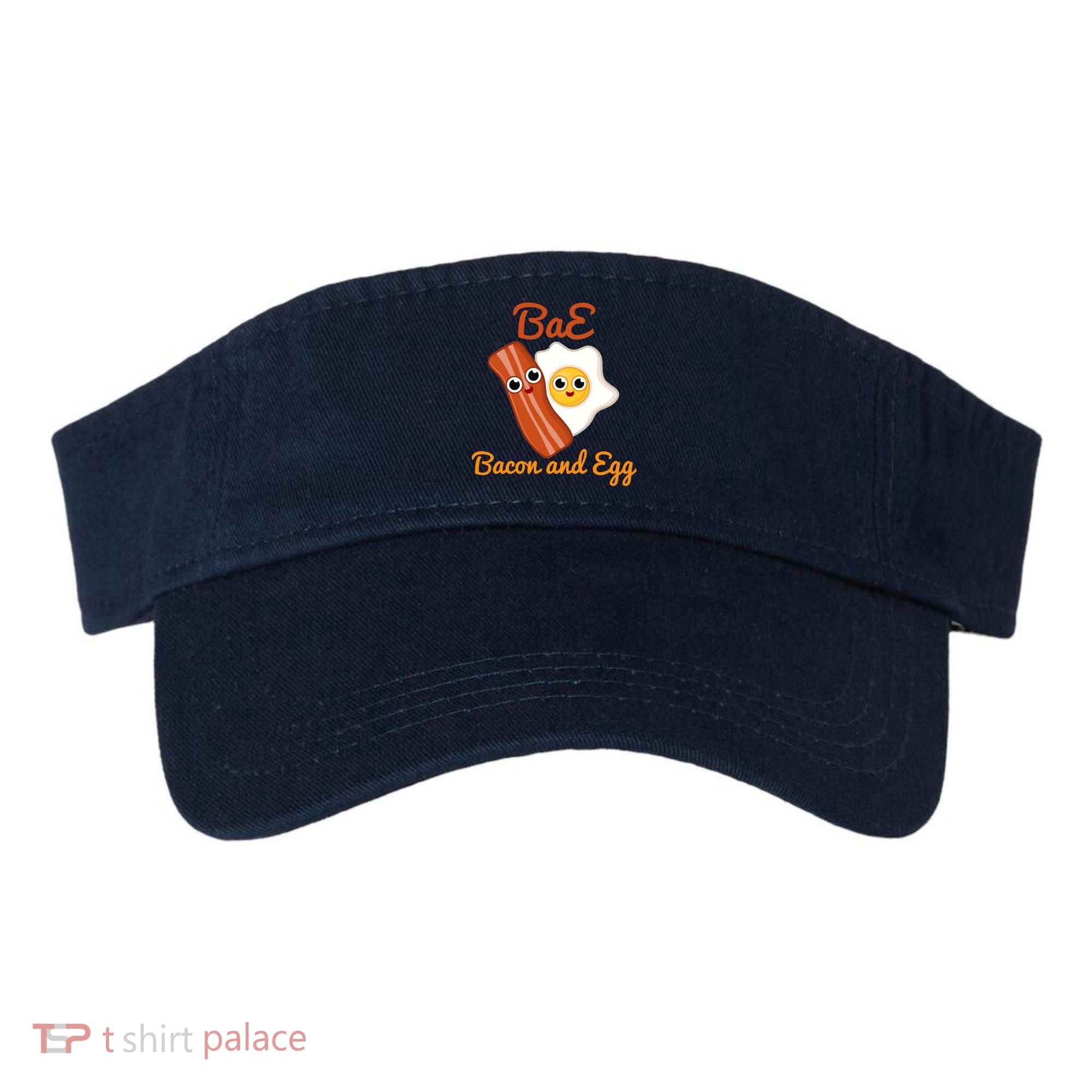 Bae Bacon And Eggs Funny Best Friends Visor