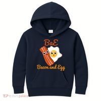 Bae Bacon And Eggs Funny Best Friends Kids Hoodie thumb 0