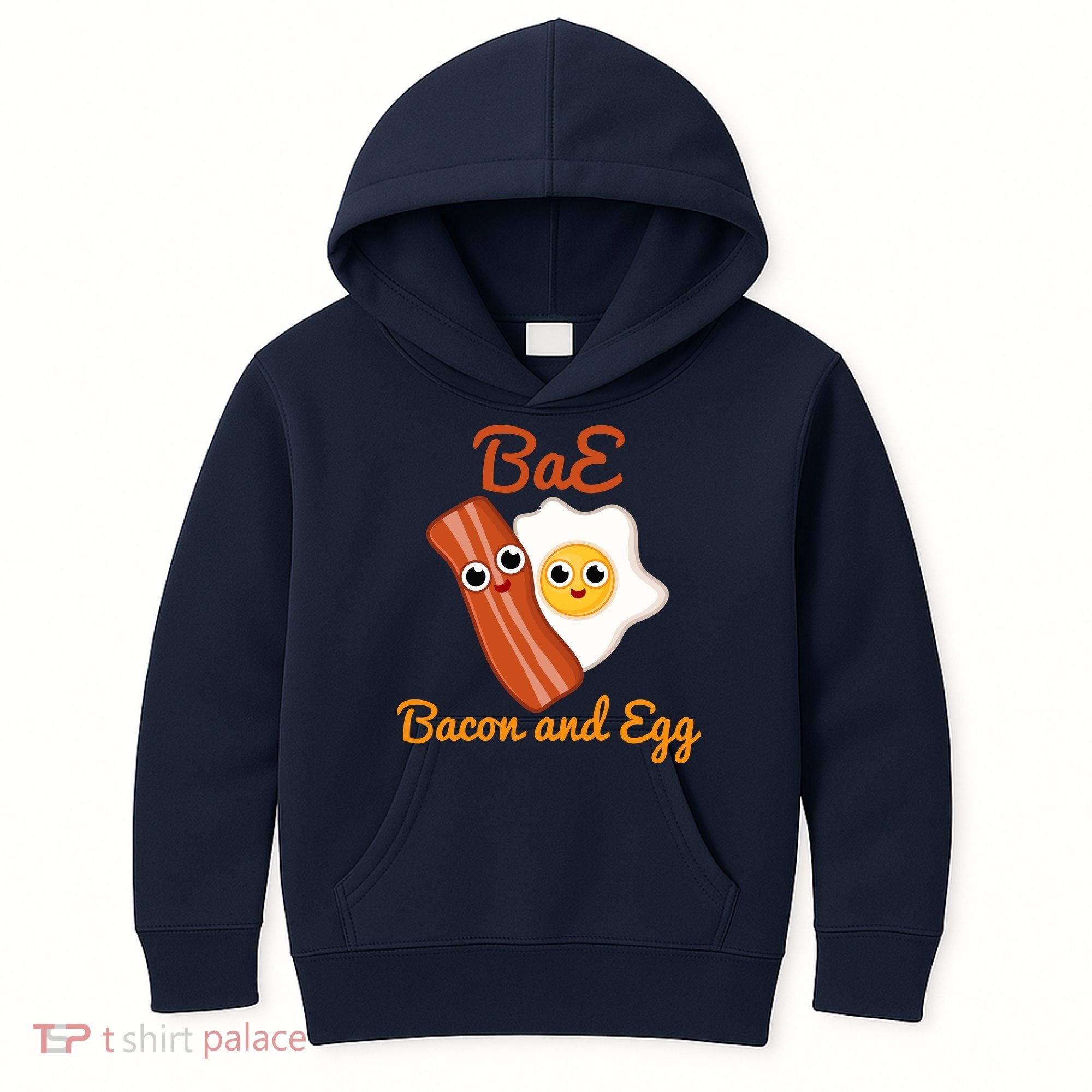 Bae Bacon And Eggs Funny Best Friends Kids Hoodie