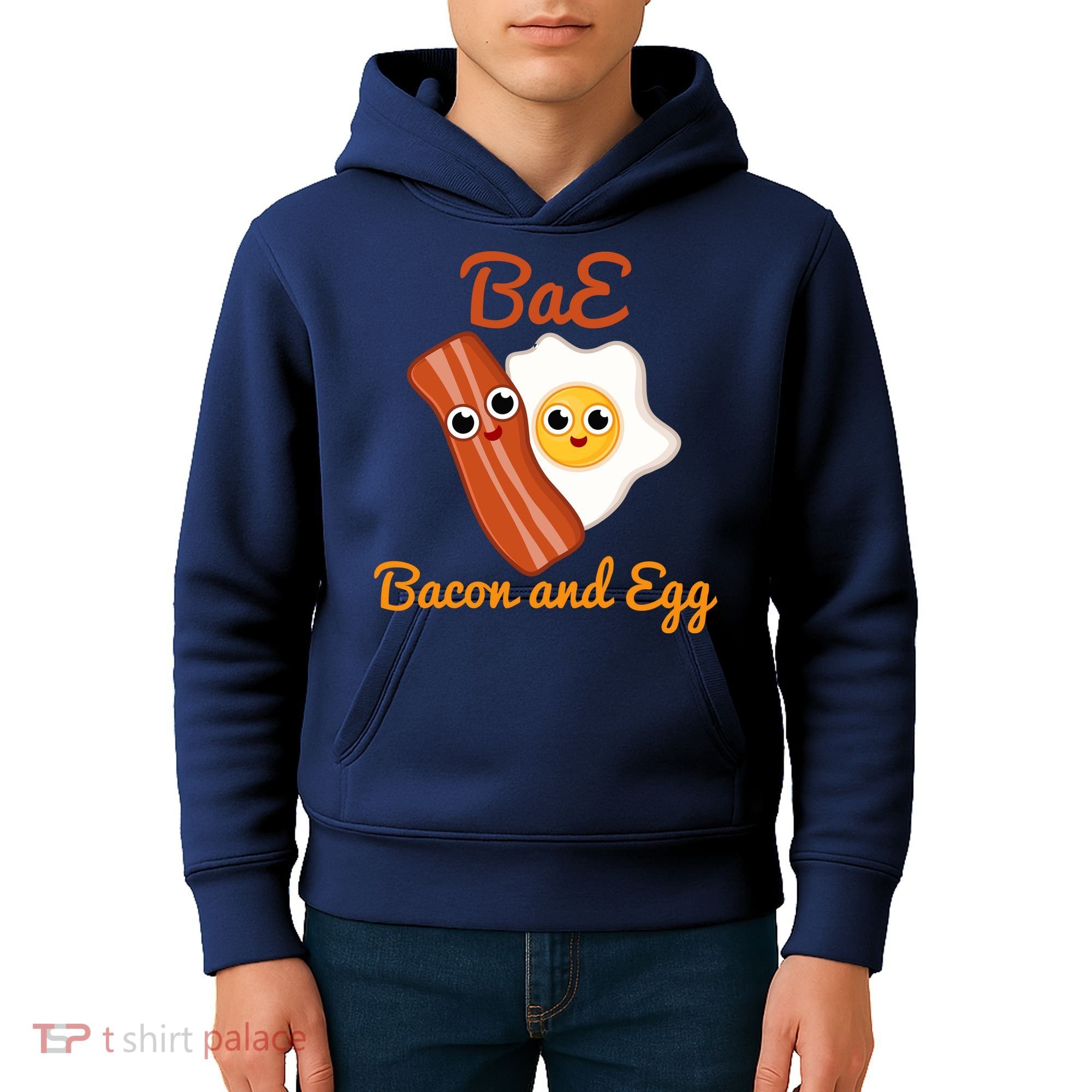 Bae Bacon And Eggs Funny Best Friends Kids Hoodie